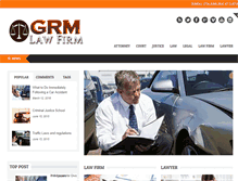 Tablet Screenshot of grmlawfirm.com